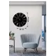Otomobil Parçaları Tasarım Ahşap Duvar Saati - 40x40 cm Mekanik Saat