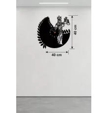 Adalet Tanrıçası Themis Tasarım Ahşap Duvar Saati - 40x40 cm Avukat Hediyesi