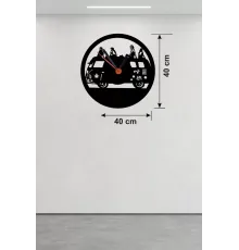 Fitness Motivasyon Tasarım Ahşap Duvar Saati - 40x40 cm Sporcu Hediyesi