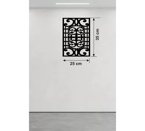 Osmanlı Motifli Dekoratif Ahşap Duvar Tablosu - 25x35 cm Lazer Kesim