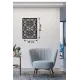 Floral Mandala Desenli Ahşap Duvar Tablosu - 25x35 cm Lazer Kesim Dekoratif Pano
