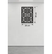 Floral Mandala Tasarım Ahşap Duvar Tablosu - 25x35 cm Lazer Kesim Dekoratif Pano