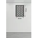 Geometrik Kafes Desenli Ahşap Duvar Tablosu - 25x35 cm Lazer Kesim Dekoratif Pano