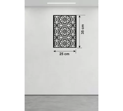 Selçuklu Yıldızı Temalı Ahşap Duvar Tablosu - 25x35 cm Lazer Kesim Dekoratif Pano