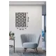 Floral Mandala Desenli Ahşap Duvar Tablosu - 25x35 cm Lazer Kesim Dekoratif Pano