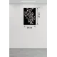 Sarmaşık Dalı Tasarım Ahşap Duvar Tablosu - 25x35 cm Lazer Kesim Dekoratif Pano