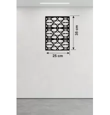 Geometrik Soyut Tasarım Ahşap Duvar Tablosu - 25x35 cm Lazer Kesim Modern Pano