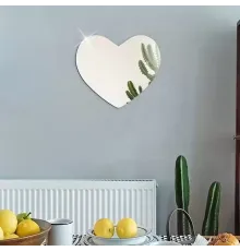 30x30 cm Kırılmaz Pleksi Dekoratif Duvar Aynası - Modern Organik Form 1. Sınıf Akrilik Ayna