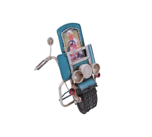 Dekoratif Metal Çerçeve Motosiklet Temalı Hediyelik
