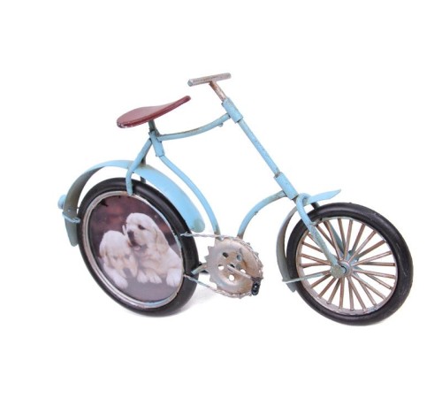 Dekoratif Metal Bisiklet Çerçeveli Vintage Hediyelik