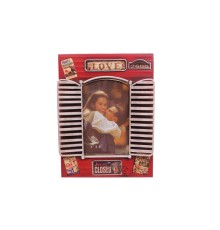 Dekoratif Metal Çerçeve Panjur Temalı Vintage Hediyelik