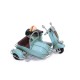 Dekoratif Metal Scooter Sepetli Vintage Biblo Ev Ofis Hediyelik