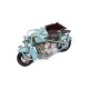 Dekoratif Metal Motosiklet Sepetli Vintage Dekoratif Hediyelik
