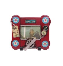 Dekoratif Metal Çerçeve Uçak Temalı Vintage Hediyelik