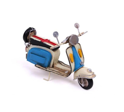 Dekoratif Metal Scooter Vintage Dekoratif Ev Ofis Hediyelik