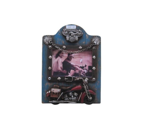 Dekoratif Metal Çerçeve Motosiklet Dekorlu Vintage Hediyelik