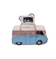 Dekoratif Metal Minibüs Çerçeveli ve Kumbaralı Hediyelik