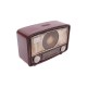 Dekoratif Metal Radyo Kumbaralı Vintage Hediyelik