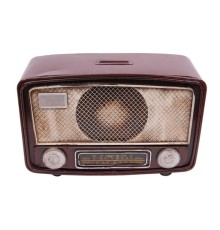 Dekoratif Metal Radyo Kumbaralı Vintage Hediyelik