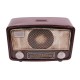 Dekoratif Metal Radyo Kumbaralı Vintage Hediyelik