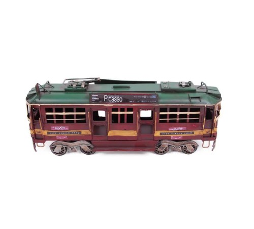 Dekoratif Metal Piccaso Treni Vintage Biblo Hediyelik
