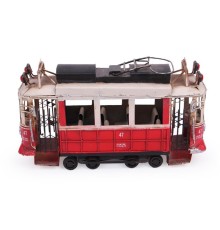 Dekoratif Metal Taksim Tramvay Vintage Biblo Hediyelik