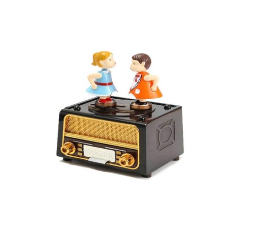 Radyo Müzikli Müzik Kutusu Kurmalı Dekoratif Hediyelik