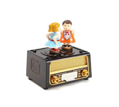 Radyo Müzikli Müzik Kutusu Kurmalı Dekoratif Hediyelik