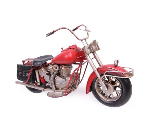 Dekoratif Metal Motosiklet Biblo