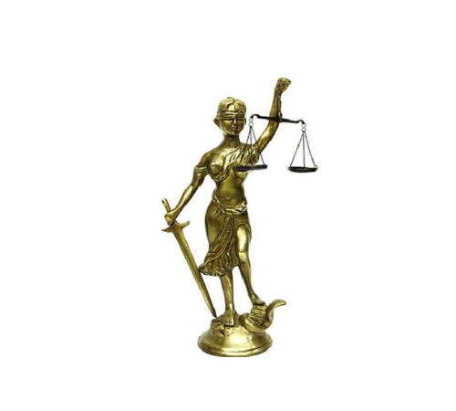 Adalet Kadını Biblo Terazili Dekoratif Hediyelik