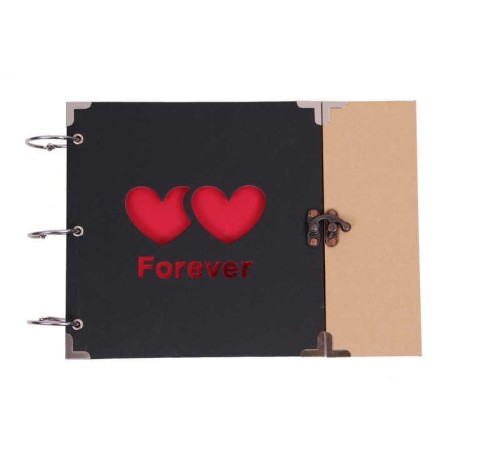 Forever Albüm Kilitli Kalp Modeli Resim Çerçeveli Hediyelik