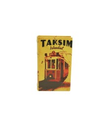 Kutu Kitap Taksim Ahşap Suni Deri Kaplı Dekoratif Hediyelik