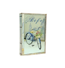 Kutu Kitap Aynalı Bisiklet Dekoratif Hediyelik