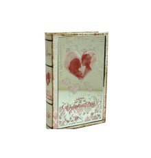 Kutu Kitap Aynalı Valentine Dekoratif Hediyelik