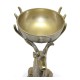 Metal Geyikli Kase 32 Cm Dekoratif Hediyelik