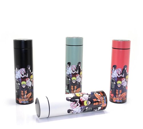 1 Adet Anime Baskılı Dijital Göstergeli Termos 500 ml