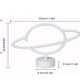 Neon Işıklı Satürn Lamba Pil+Usb
