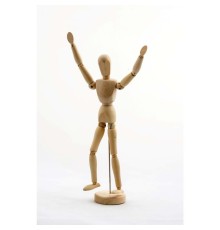 Ahşap Model Manken Ahşap Robot 30 Cm