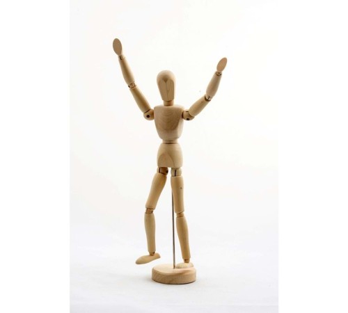 Ahşap Model Manken Ahşap Robot 30 Cm