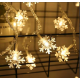 Kar Tanesi 5m 28 Led Gün Işığı Kar Tanesi:4cm
