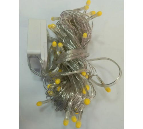 10m 100 Led Damla Uçlu Led Işık Gün Işığı Şeffaf Kablo