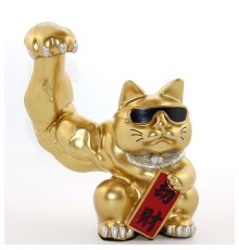 Polyester Şanslı Kedi Figürü Biblo