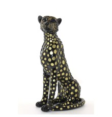 Polyester Jaguar Figürü Dekoratif Hediyelik