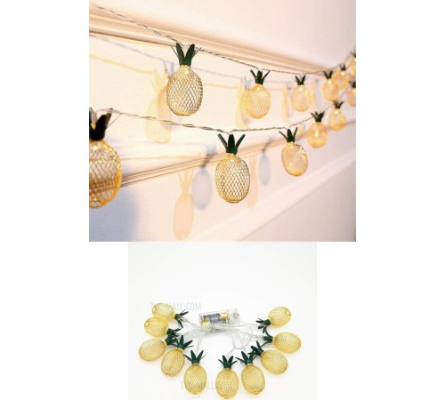 2m 10 Led Pilli 2 Kademeli Ananas Led Işık