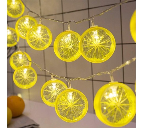 2m 10 Led Pilli 2 Kademeli Limon Led Işık