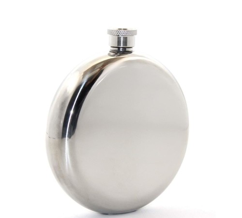 Paslanmaz Çelik Yuvarlak 8 Oz Tekli Matara