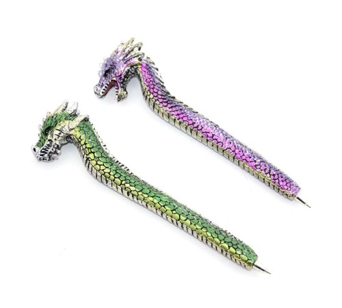 Dragonlu Polyester Tükenmez Kalem