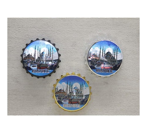 İstanbul Temalı Metal Magnet