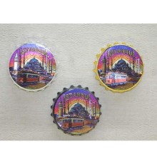 İstanbul Temalı Metal Magnet
