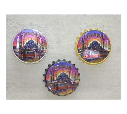 İstanbul Temalı Metal Magnet
